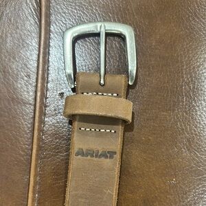 Ariat Beveled Edge Brown Leather Men's Belt